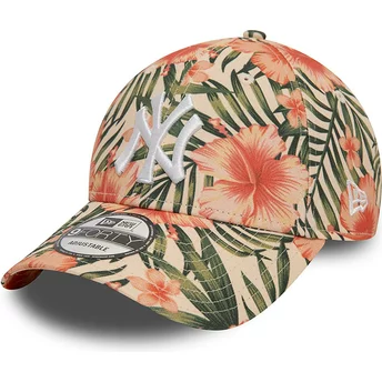 Πολύχρωμο ρυθμιζόμενο καπέλο με καμπυλωτή γείσα 9FORTY Tropical των New York Yankees MLB της New Era