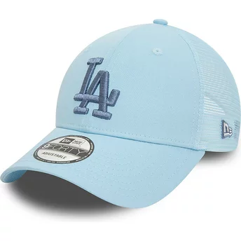 Μπλε τράκερ καπέλο με μπλε λογότυπο 9FORTY Home Field των Los Angeles Dodgers MLB από την New Era