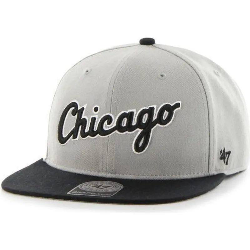 plana-snapback-de-letras-chicago-white-sox-mlb-47-brand
