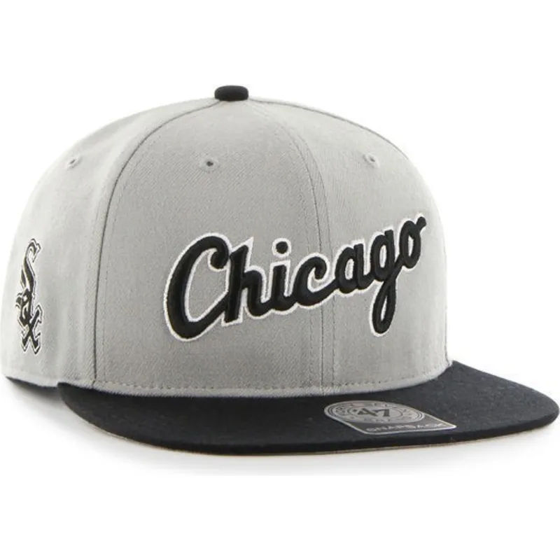 plana-snapback-de-letras-chicago-white-sox-mlb-47-brand