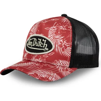 Κόκκινο και μαύρο trucker καπέλο TRO CT από τον Von Dutch