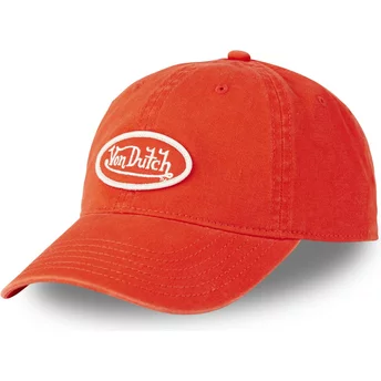 Προϊόν: Πορτοκαλί ρυθμιζόμενο καπέλο με καμπύλη γείσο LOG ORA από την Von Dutch