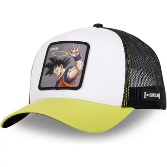 Λευκό, μαύρο και κίτρινο τράκερ καπέλο Son Goku ANG Dragon Ball από Capslab