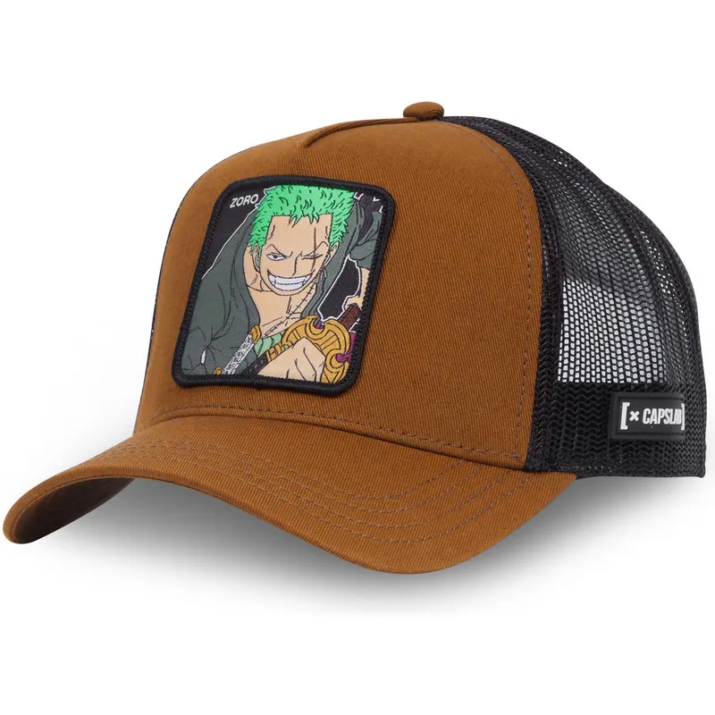 gorra-trucker-marron-y-negra-roronoa-zoro-zor1-ct-one-piece-de-capslab