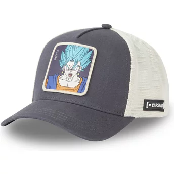 Μαύρο και άσπρο trucker καπέλο Vegetto Super Saiyan Blue FUS Dragon Ball από την Capslab