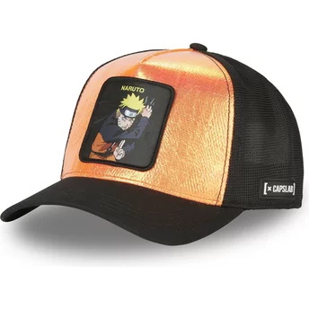 Πορτοκαλί και μαύρο τρακερ καπέλο Naruto Uzumaki NOE από την Capslab