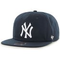 47-brand-flat-brim-new-york-yankees-mlb-navy-blue-snapback-cap
