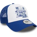 gorra-trucker-blanca-y-azul-a-frame-graphic-de-ice-cream-los-angeles-de-new-era