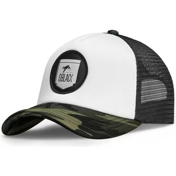 Κλασικό λευκό, μαύρο και χαμηλοφώνικο τρακερ καπέλο από τον Oblack