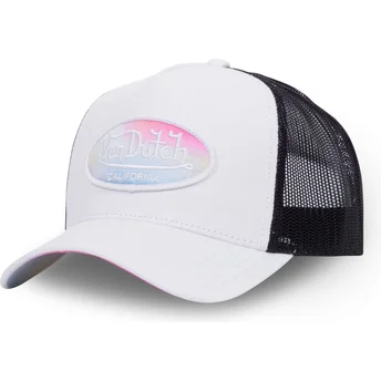 Λευκό και μαύρο trucker καπέλο PASTEL WHI από την Von Dutch