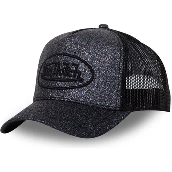 Μαύρο γκλίτερ trucker καπέλο GLITTER NR από τον Von Dutch