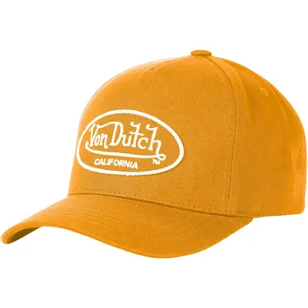 Καπέλο Von Dutch με καμπύλη άκρη LOF C3 καφέ με ρυθμιζόμενο κλείσιμο