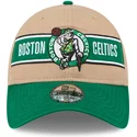 gorra-curva-marron-y-verde-ajustable-9twenty-draft-2024-de-boston-celtics-nba-de-new-era