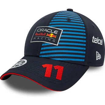 Μπλε σκούρο καπέλο με καμπυλωτή γείση snapback Sergio Perez 9FORTY από τη Red Bull Racing Formula 1 της New Era