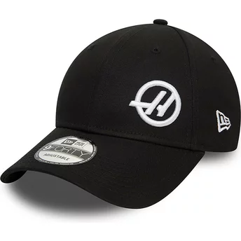 Μαύρο καπέλο με καμπυλωτό γείσο με κλιπ 9FORTY της ομάδας Haas F1 Team Formula 1 από την New Era