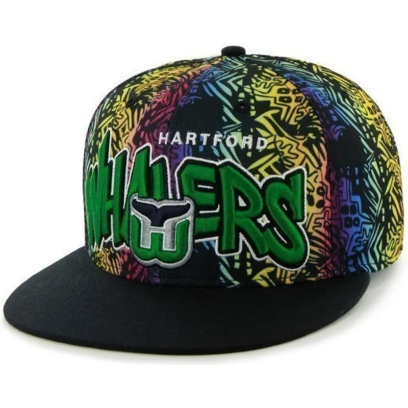 plana-snapback-multicolor-hartford-whalers-nhl-47-brand