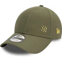 gorra-curva-verde-ajustable-con-logo-dorado-9forty-flawless-de-new-york-yankees-mlb-de-new-era