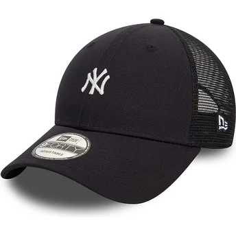 Μαύρο ρυθμιζόμενο τρακερ καπέλο 9FORTY Mini Homefield των New York Yankees MLB από την New Era