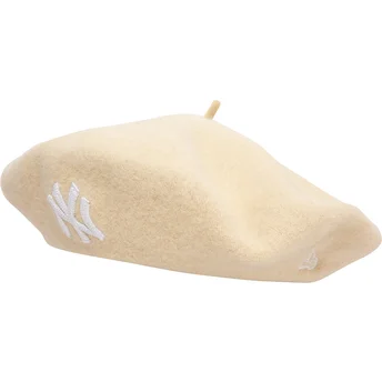 Μπεζ μπερές για γυναίκες Wool Beret των New York Yankees MLB από την New Era
