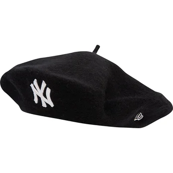 Γυναικείο μαύρο μπερέ Wool Beret των New York Yankees MLB από τη New Era