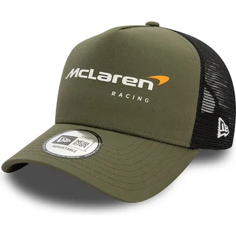 Πράσινο και μαύρο trucker καπέλο A Frame Seasonal της McLaren Racing Formula 1 από τη New Era