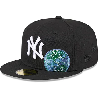 Μαύρο προσαρμοζόμενο καπέλο 59FIFTY Global των New York Yankees MLB από την New Era