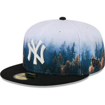 Μαύρο Ρυθμιζόμενο Πλατύ Καπέλο 59FIFTY Photoreal των New York Yankees MLB από την New Era