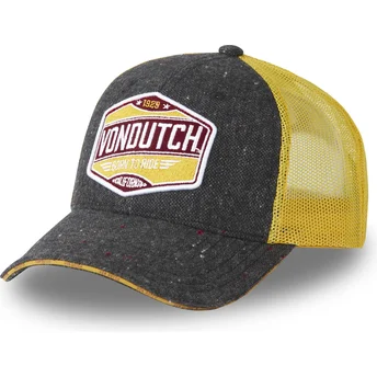 Γκρι και κίτρινο trucker καπέλο MIXGREY02 από την Von Dutch