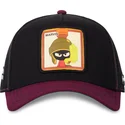 gorra-trucker-negra-y-granate-marvin-el-marciano-loo10-vmar-looney-tunes-de-capslab