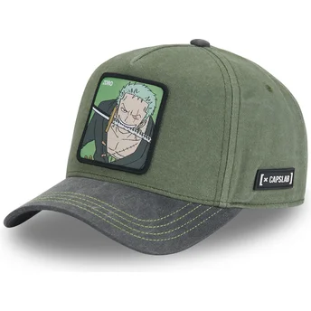 Πράσινος καμπυλωτός σκούφος snapback Roronoa Zoro OP4 ZOR One Piece από την Capslab