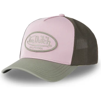 Καπέλα καμπύλη πολύχρωμο snapback rosa KAPI από Von Dutch