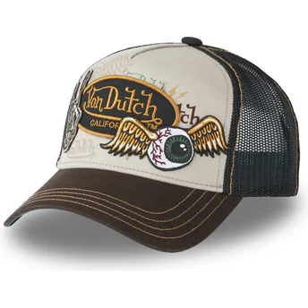 Καφέ trucker καπέλο PATCHES03 από την Von Dutch