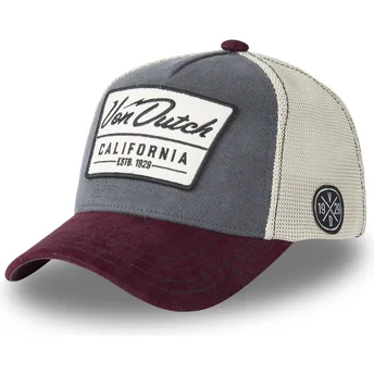 Γκρι και μπορντό trucker καπέλο LEA04 από Von Dutch