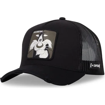 Μαύρο trucker καπέλο Silvestre LOO10 SYL Looney Tunes της Capslab