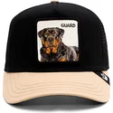 gorra-trucker-negra-y-beige-perro-rottweiler-the-guard-dog-the-farm-de-goorin-bros