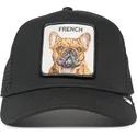 gorra-trucker-negra-perro-bulldog-frances-the-french-frenchie-the-farm-de-goorin-bros