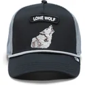 gorra-trucker-negra-y-gris-lobo-gb2-lone-wolf-the-rocker-the-farm-de-goorin-bros