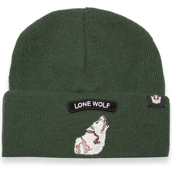 Πράσινο σκουφί λύκος Lone Wolf Soft Rock Wolf Classic Knit The Farm από την Goorin Bros.