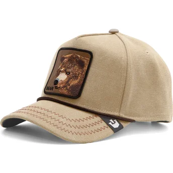 Καπέλο με καμπύλη γείσο Χακί snapback αρκούδα Bear Bare Duck Canvas The Farm από Goorin Bros.