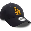 gorra-curva-azul-marino-ajustable-con-logo-amarillo-9twenty-league-essential-de-los-angeles-dodgers-mlb-de-new-era