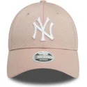 gorra-curva-rosa-ajustable-para-mujer-9forty-glitter-de-new-york-yankees-mlb-de-new-era