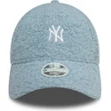 gorra-curva-azul-claro-ajustable-para-mujer-9forty-borg-de-new-york-yankees-mlb-de-new-era