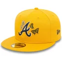 gorra-plana-amarilla-ajustada-59fifty-icon-de-atlanta-braves-mlb-de-new-era