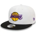 flat-snapback-9fifty-white-crown-patch-los-angeles-lakers-nba-new-era