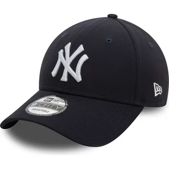 Ρυθμιζόμενο σκούφος 9FORTY με πλαϊνό σήμα των New York Yankees MLB σε μπλε ναυτικό χρώμα από την New Era