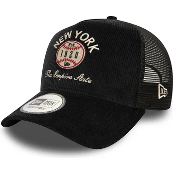 Μαύρο trucker καπέλο 9FORTY A Frame Cord Graphic της New York Πολιτειών και Χωρών από την New Era