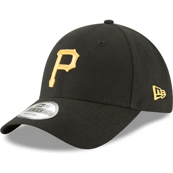 Νέα Εποχή Καμπυλωτή Περίμετρος 9FORTY Η Λίγκα Pittsburgh Pirates MLB Μαύρο Ρυθμιζόμενο Καπέλο