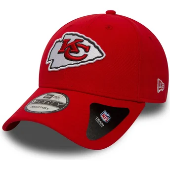 Καπέλο New Era με καμπυλωτό γείσο New Era 9FORTY The League των Kansas City Chiefs του NFL, κόκκινο και ρυθμιζόμενο