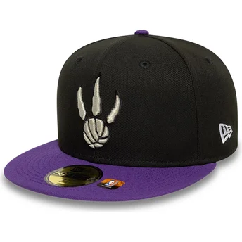 Μαύρο και βιολετί εφαρμοστό καπέλο 59FIFTY Classic των Toronto Raptors NBA της New Era