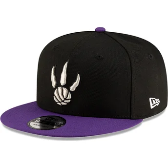 Μαύρο και βιολετί επίπεδο καπέλο snapback 9FIFTY Classic των Toronto Raptors NBA της New Era